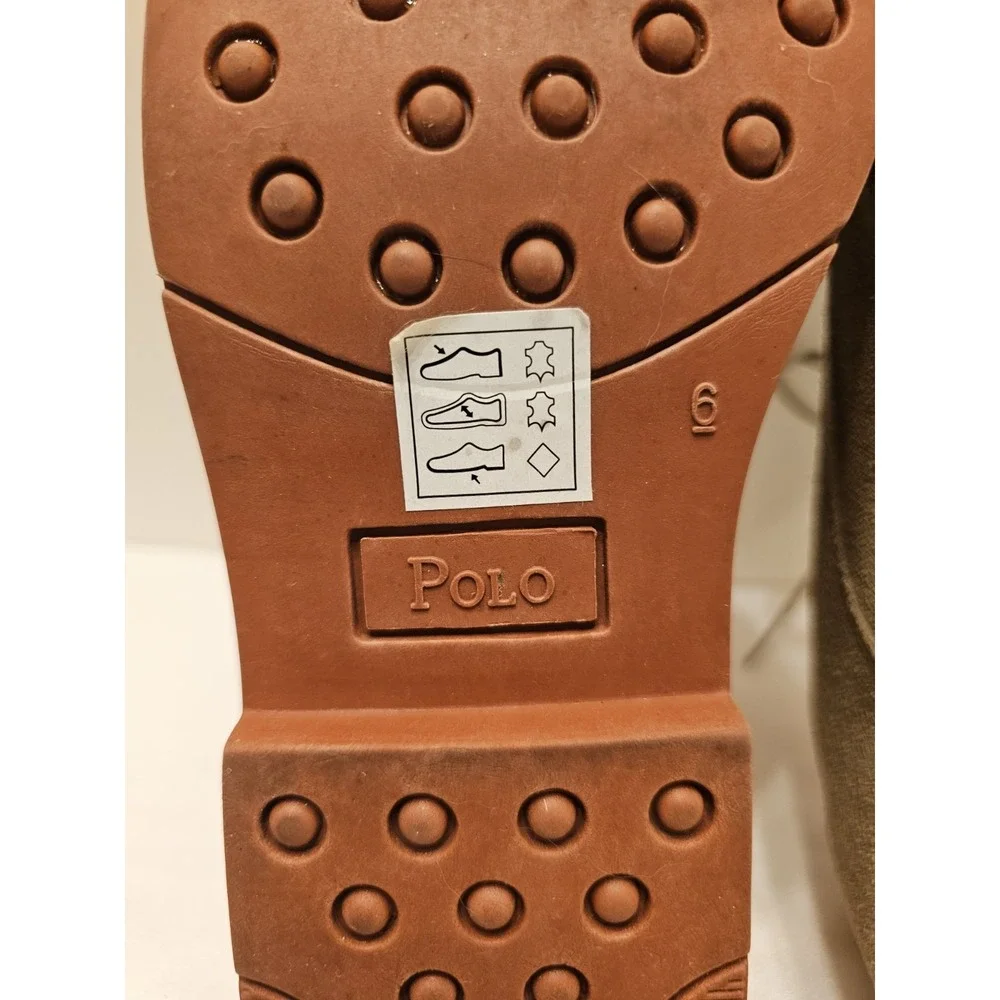 Polo Ralph Lauren Barton Buck Boys Size 6(women Sz 8) Suede Oxford Shoes Preppy